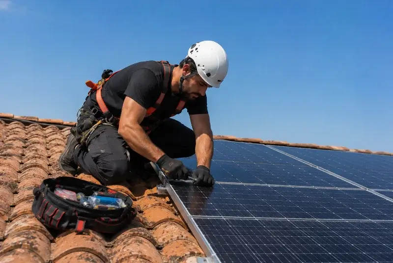 Maintenance et monitoring de panneaux solaires à Herbeys